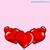 Love You Hearts GIF by Silly Kitties