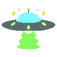 unzeenfest ship ufo invasion space ship Sticker