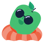 Plant-Based Apple Sticker by Mia & Ben