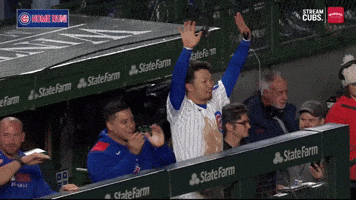 Celebrate Hands Up GIF by MLB