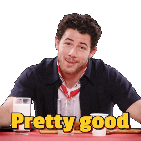 Not Bad Nick Jonas Sticker by First We Feast