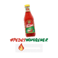 duabelibis hot sauce chili pedas Sticker