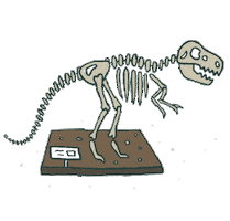 T Rex Dinosaur Sticker by VISIT DENVER