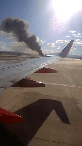 British Airways Boeing 777 Catches Fire on Las Vegas Runway
