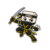 Martial Arts Ninja Sticker by ZTIKIX