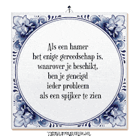 Focus Wijsheid Sticker by Tegelspreuken.nl