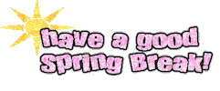 spring break Sticker