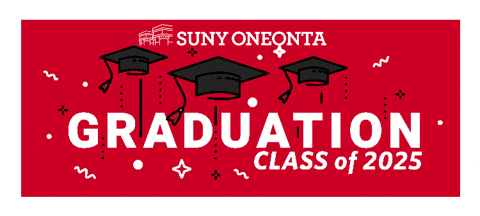 Red Dragons Graduation GIF by SUNY Oneonta