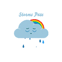 Rain Storms Sticker by rustudenthealth
