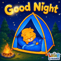 Good Night GIF by Lucas and Friends by RV AppStudios
