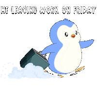 Coming Its Friday Sticker by Pudgy Penguins