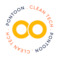 pontooncleantech business carbon clean energy solar energy Sticker