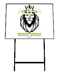 Alpha 3 Sign Sticker by Alpha 3 Masonry And Remodel