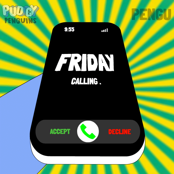 Its Friday Party GIF by Pudgy Penguins