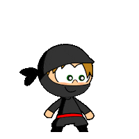 jump ninja Sticker