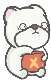 Shock Eat Sticker by Hi John