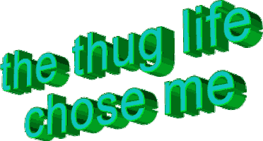 thug life struggle Sticker by AnimatedText