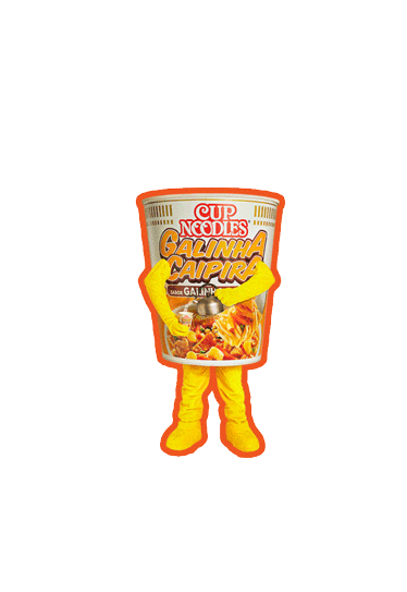 nissinbrasil cup snacks ramen noodles Sticker