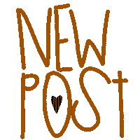 Black Heart New Post Sticker