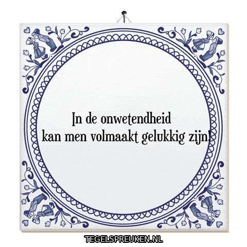 Ontspanning Geluk Sticker by Tegelspreuken.nl