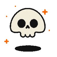 Awkward Halloween Sticker by Glenda Morahan