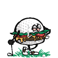 Golf Smoking Sticker by Birds of Condor