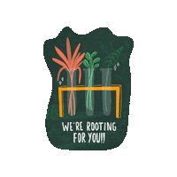 tsathescienceacademy green positive support plants Sticker