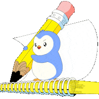 Penguin Studying Sticker by Pudgy Penguins