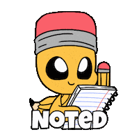 Study Write That Down Sticker by Christophers Genie