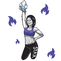 staxcycleclub workout spin cycling cardio Sticker