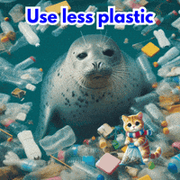 Natur-Clean-up plastic orca plastik naturschutz GIF
