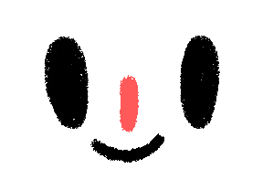 Happy Big Eyes Sticker