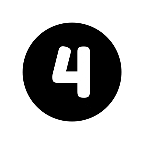 Number Blanco Sticker