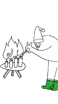 Christmas Fire Sticker by AOK Bremen/Bremerhaven