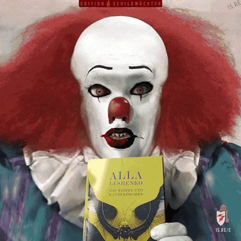 schildwaechter giphyupload horror stephen king pennywise GIF
