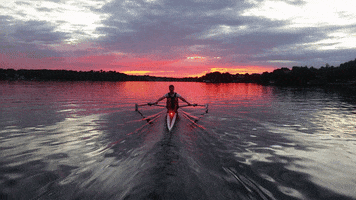 sunrise rowing GIF by Laurentian University