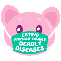 Vegan Quarantine Sticker by PETA