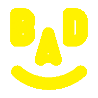 brisbaneartdesign art design face yellow Sticker