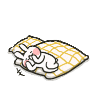Sleepy Rabbit Sticker