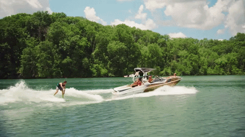 MoombaBoats giphygifmaker wakeboard wakesurf summerfun GIF