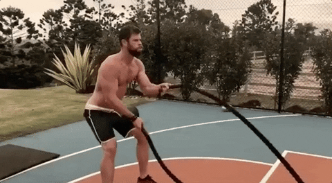 chris hemsworth muscles GIF by Yosub Kim, Content Strategy Director