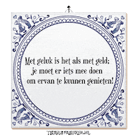 Moment Geld Sticker by Tegelspreuken.nl