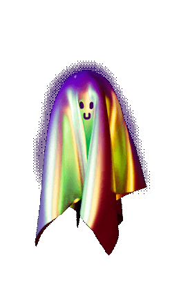 Happy Ghost Sticker