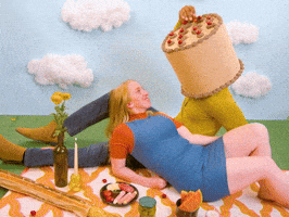 Birthday Cake Love GIF by GIPHY Studios 2021