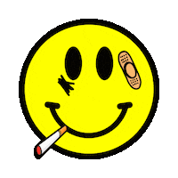 NatashaZniko smile cool smiley cigarette Sticker