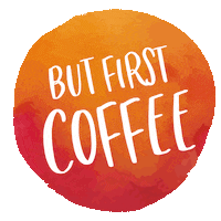 Working First Coffee Sticker by infodesignerin