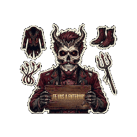 Skull Skeleton Sticker