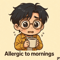 Need Coffee Cant Wake Up GIF by Persona