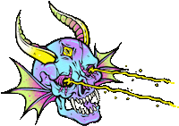 Skull Demon Sticker
