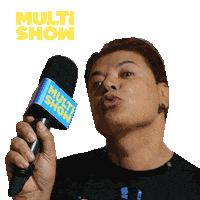 Mic Kiss Sticker by Multishow